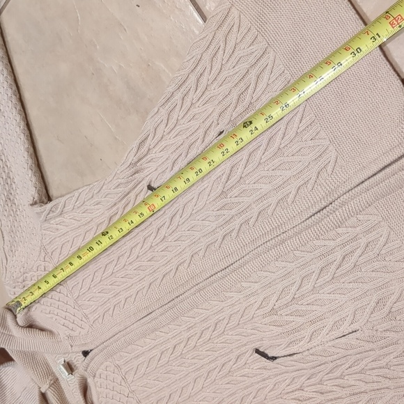 Telluride Clothing Co. 2 Way Zip Wool Blend Cardigan Hooded Sweater Size Medium - Picture 3 of 5